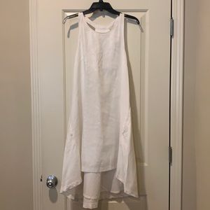 White Linen Dress